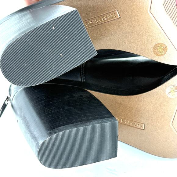 Vince Camuto Gigietta Boots 11 Black NWOT Ankle Booties Western Heel Leather - Picture 4 of 6